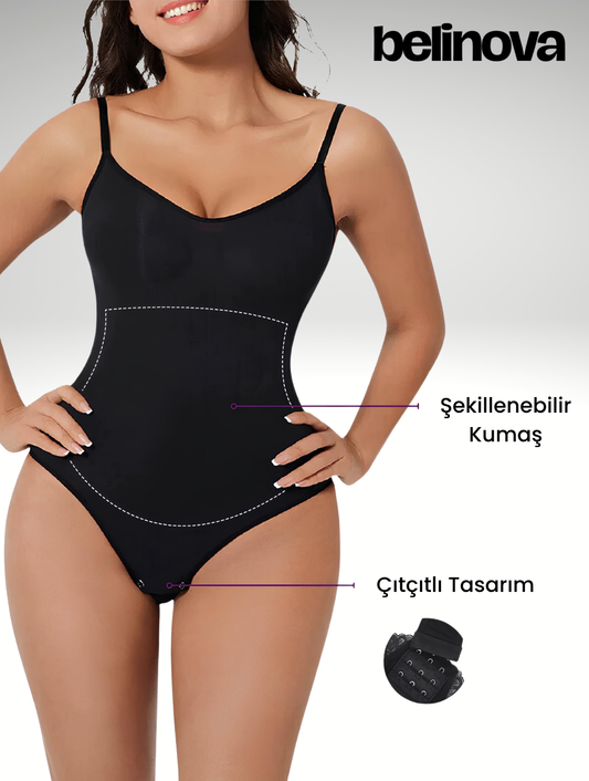 Dikişsiz Ultra Toparlayıcı Bodysuit - Belinova™